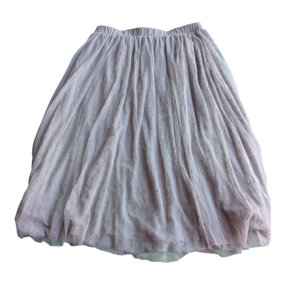 Garnet Hill Light Gray Midi Skirt